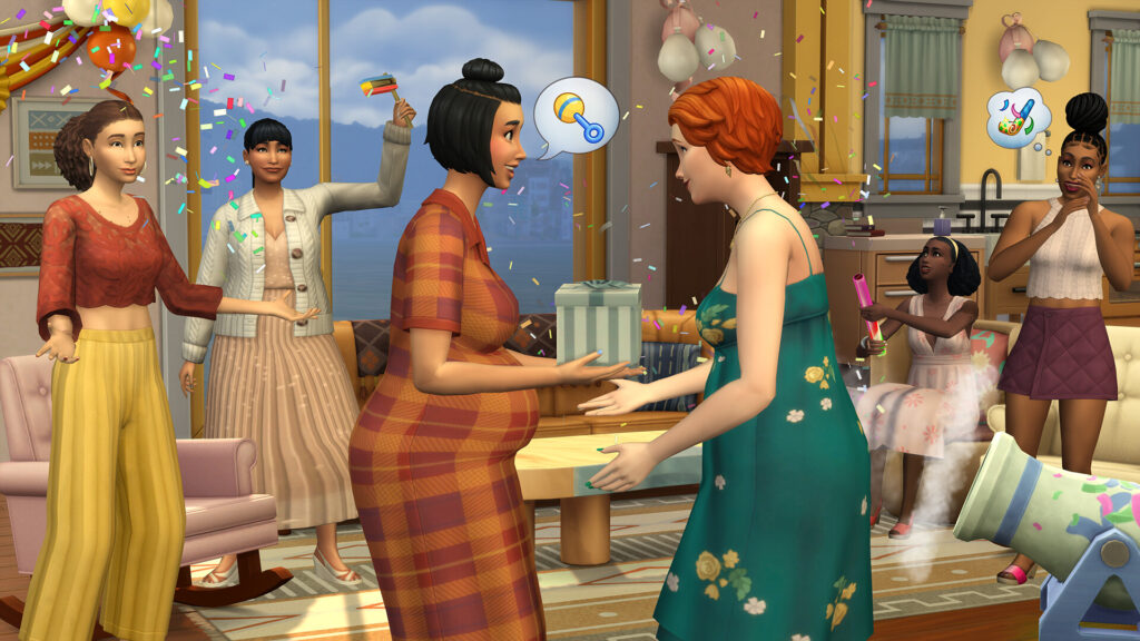 Die Sims 4 Zusammen Wachsen Inhalte Schwangerschaft Babyparty